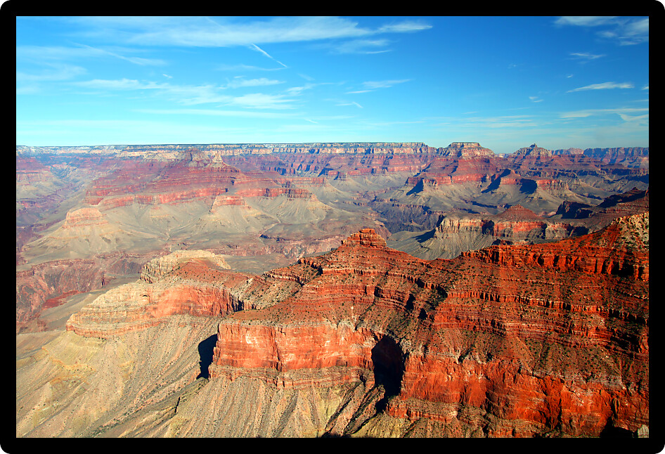 View of the Grand Canyon from the Mather Point in Arizona USA.