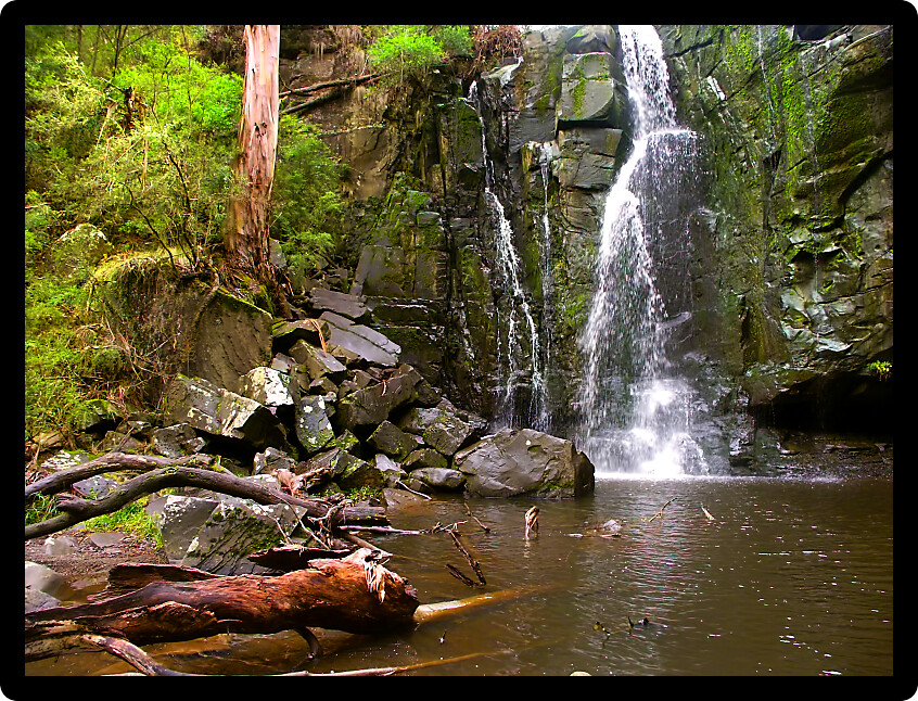 Phantom Falls in the Angahook-Lorne State Park of Victoria Australia.